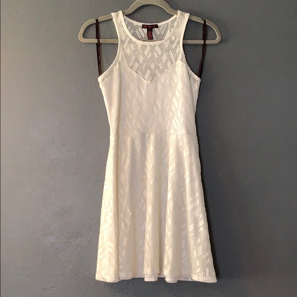 White mini dress
